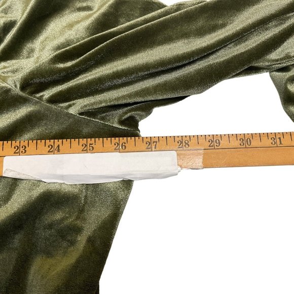 Socialite Jacket Olive Green Velvet Jacket‎ Women’s Size 3X Plus Full Zip - Picture 5 of 11